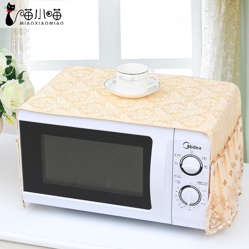 Luxury Dust Cover Microwave Oven Covers Lace Dust Cover Wear Resistant Cloth Dustproof Cloth Durable Kitchen Decoration