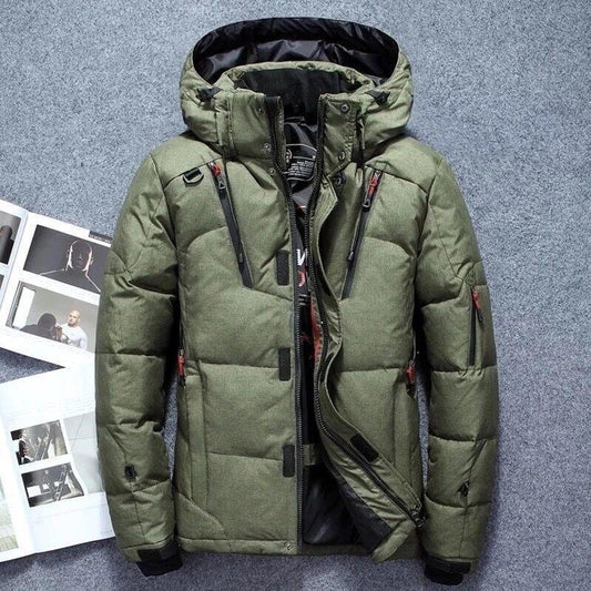 Men Down Jackets Winter Duck Thick Down Jacket Men Snow Parkas Coat Male -30 Keep Warm Winter Down Jacket Outerwear