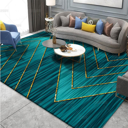 Modern Abstract Carpet Living Room Coffee Table Mat Bedroom Bedside Blanket Door Mat European Style Foot Mat Door Mat