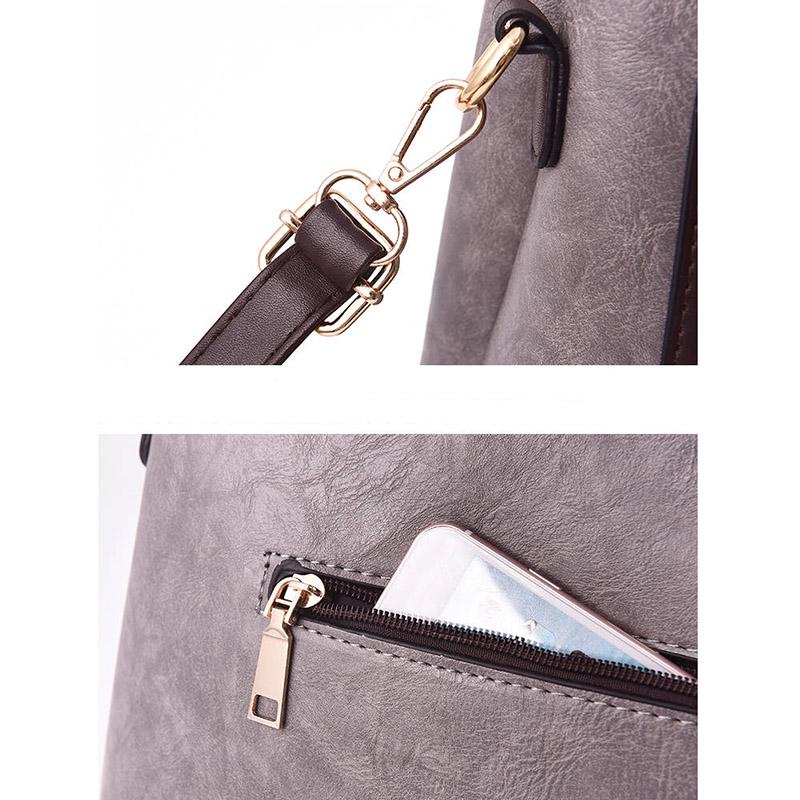 European and American Shoulder Handbag Trendy wild Patent leather bag Genuine Leather Woman bag