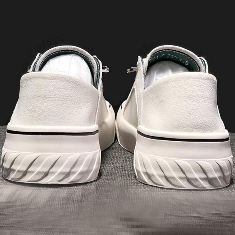 Soft Leather Two-wear White Shoes Women's Spring and Summer Flat Casual Lazy Shoes and Pedal Shoes