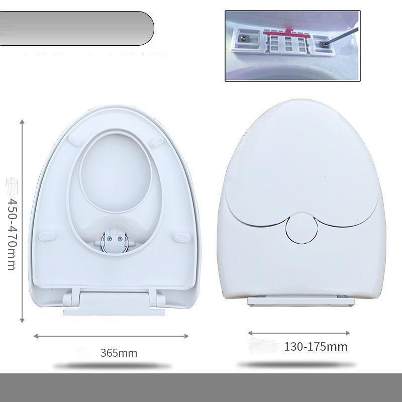 Children and Adults Universal Upper Toilet Seat Cover with Thickened Mother and Child Cover Household PP Raw Material Color Toilet Cover Slowly Drop