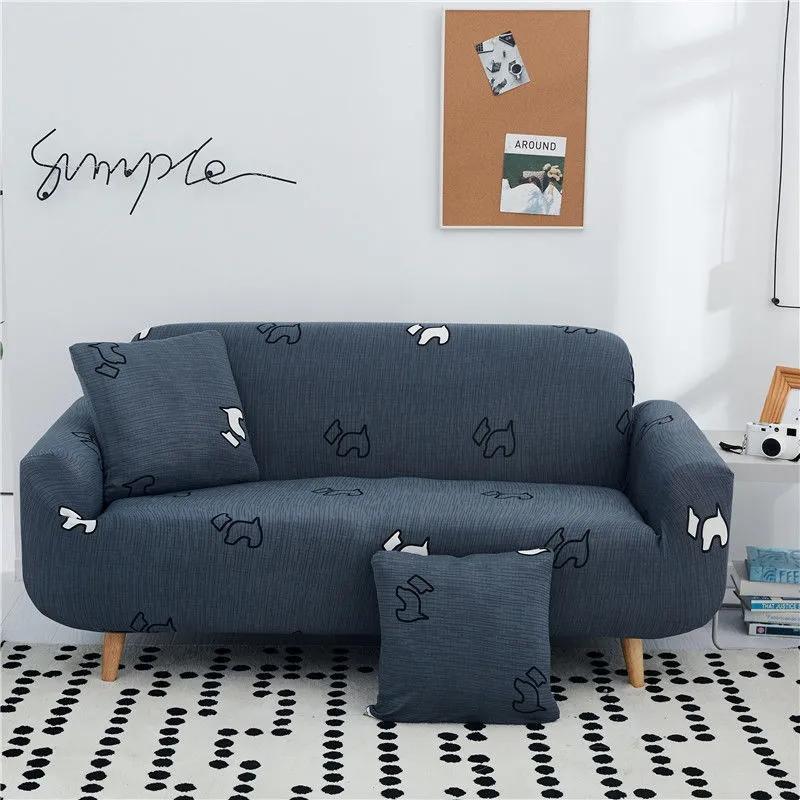 1/2/3/4 Seaters Sofa Cover Elastic Stretch Sofa Slip Cover for Living Room Home Decor Anti Slip Casual Simple Sofa Slipcovers Universal Sofa Cushion