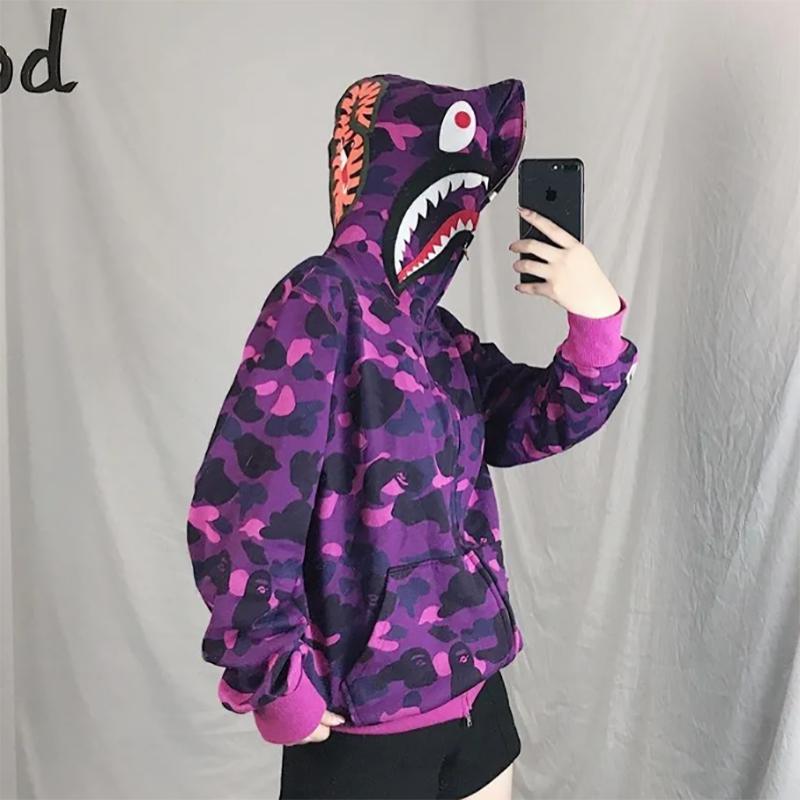 Oversize Sweatshirt Women Zip Up Hoodie Women Harajuku Japanese Streetwear Alt Aesthetic Hip Hop Y2k Couple Tops Kawaii Clothes