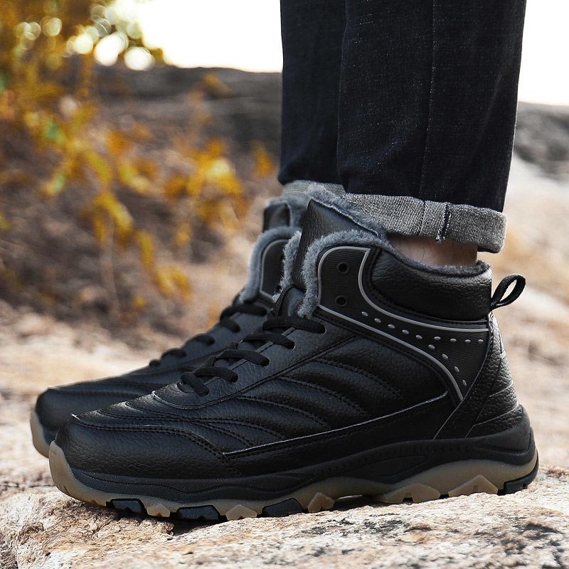 Cotton Shoes Men's Winter Shoes Warm Snow Boots Men's Sneakers Shoes Plus Size 39-48 High Top Shoes