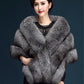 Autumn Winter Faux Fur Shawl Coat Women's Cheongsam Wedding Capes with  Slim Fit  Faux Fox Fur Warm Shawls and Wraps