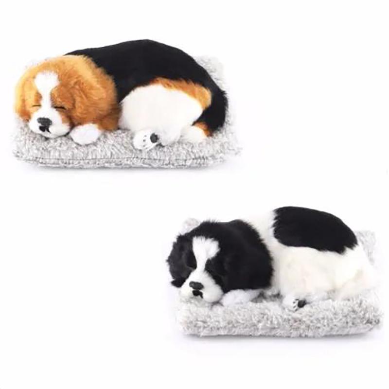 High Simulation Plush Dog Accessories Car Center Console Decoration Activated Carbon Filled Doll for New Car