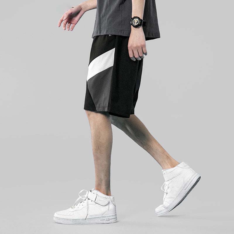 Ice Silk Thin Men's Shorts Summer Loose Sports Trend Casual Five-point Pants