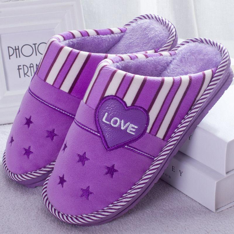 Winter Large-size Thick-soled Cotton Slippers Home Non-slip Indoor Cotton Slippers Women's Warm Thick Cotton Mop