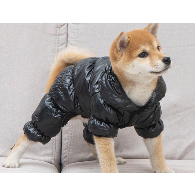 Dog Coats Jackets Soft Winter Pets Dogs Clothing Puppy Warm Thick Cotton Jumpsuit 4 Legs Sleeves Outerwear Cheer Casual Hoodies for Small Dogs