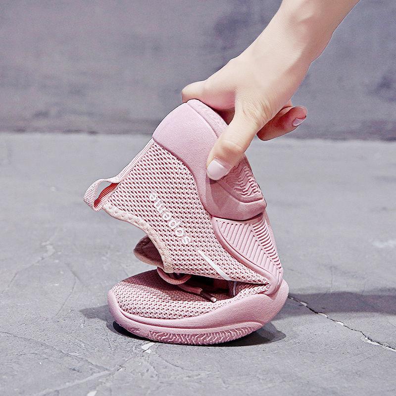 Spring and Autumn Fashion All-match Women's Net Shoes Breathable Casual Shoes Non-slip Wear-resistant Sports Shoes Student Casual Shoes