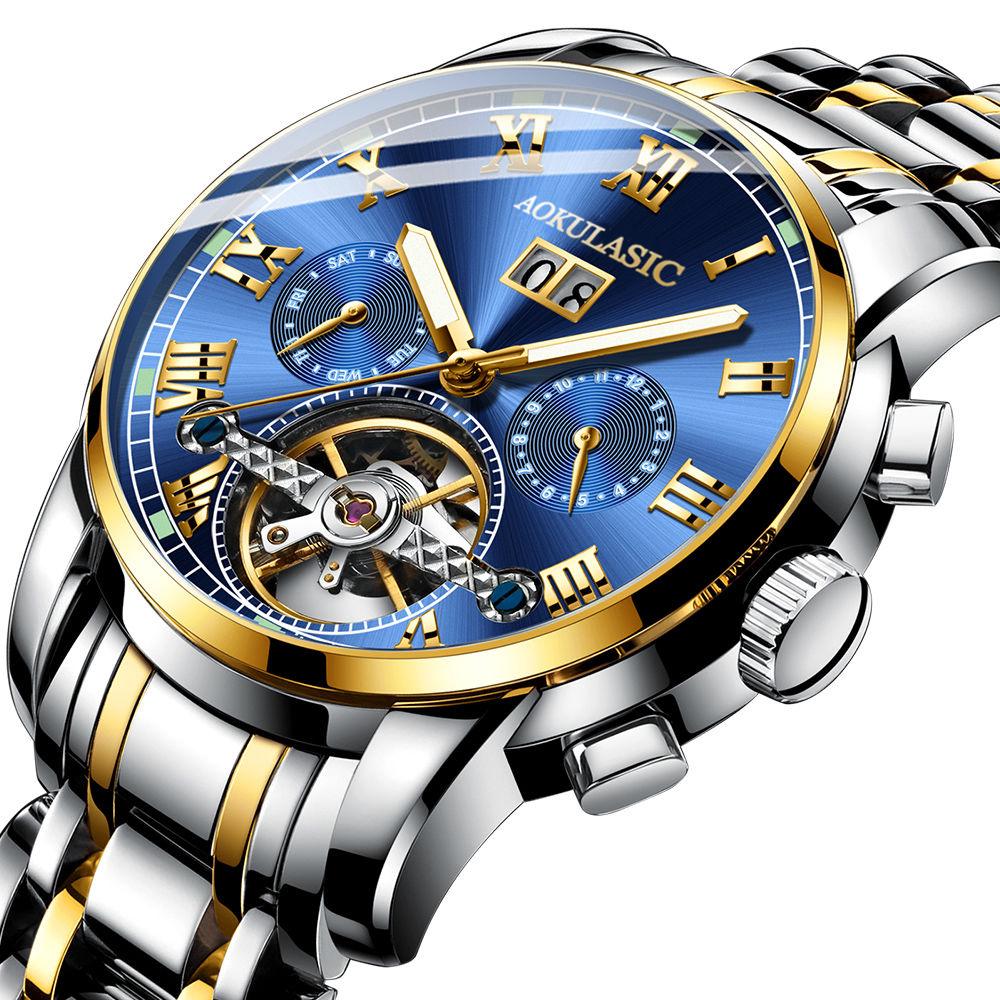 Mens Watch Top Brand Luxury Military Sport Automatic Mechanical Wristwatch Skeleton Male Clock