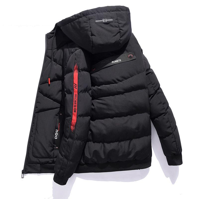 Cotton clothing Large size Down jacket  Trend Leisure Men's clothes Winter Medium and long section