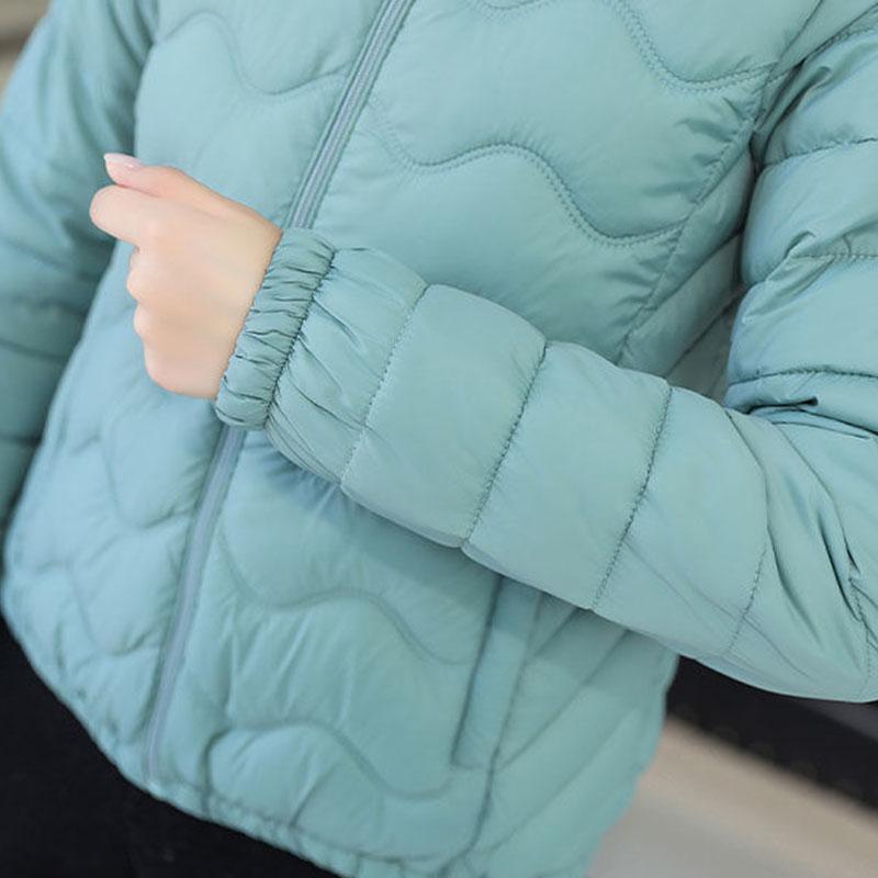 2021 Padded Jacket Women Short Light and Thin Winter Korean Style Slim Small Padded Jacket Plus Size Ladies Padded Jacket