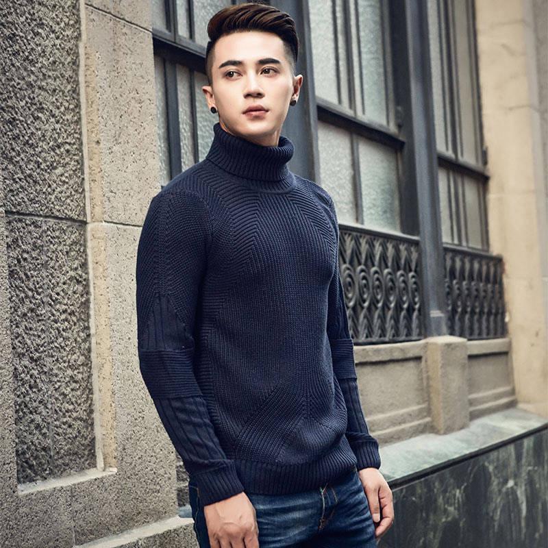 Cotton Sweater Men 2019 Autumn Fashion Long Sleeve Knitted Pullover Men Cashmere Sweater Men Clothes