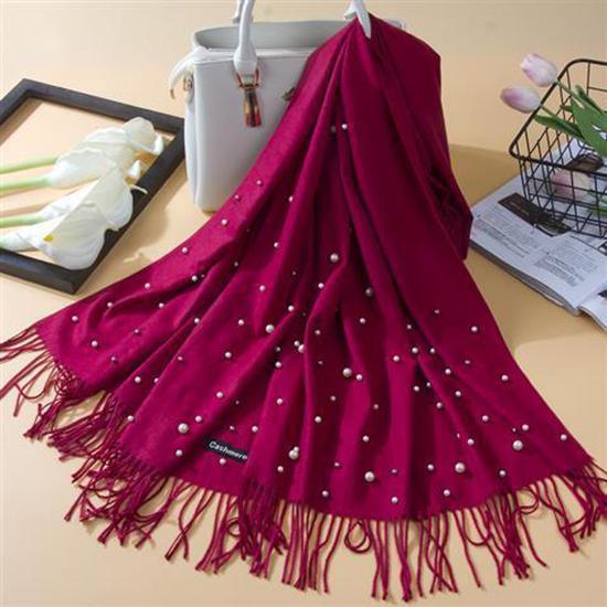 Fashion Solid Color Scarf Women Tassels Scarf Thick Warm Winter Scarves Female Cashmere Scarves