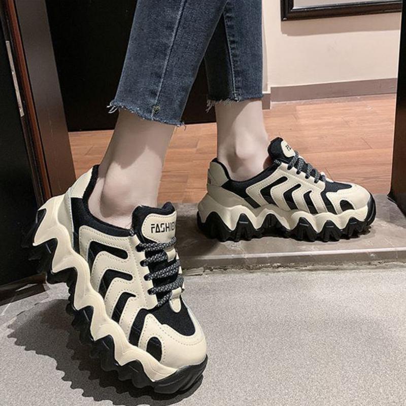 Daddy Shoes Spring Single Shoes Summer Thick-soled Increase All-match Student Sports Casual Women's Shoes