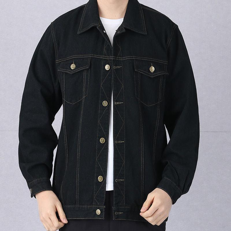 Men's Denim Jacket Spring Young and Middle-aged Blouse Loose Large Size