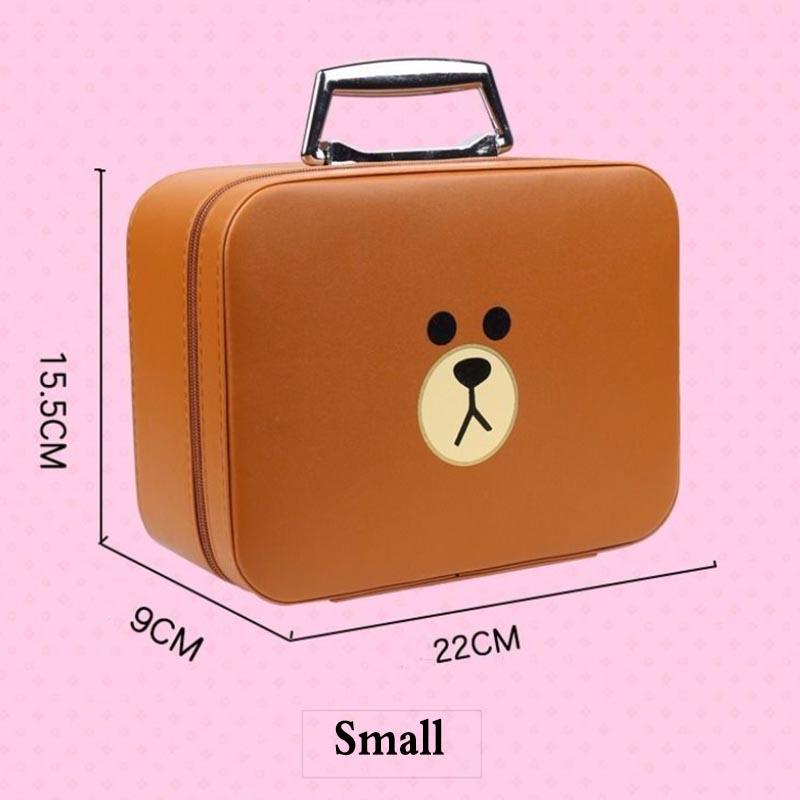 Cosmetic Bag Cute Cartoon Portable Cosmetic Case Portable Travel Cosmetic Storage Bag