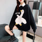 Autumn and Winter Loose Casual Sweater Cartoon Pattern Fashion Jacket Cute Style Female Student Top