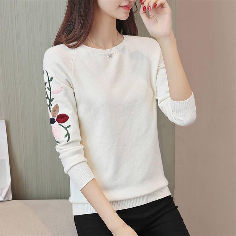 2019 Autumn Winter Sweater Pullover Women Female Knitted Sweater Slim Long Sleeve Badycon Sweater