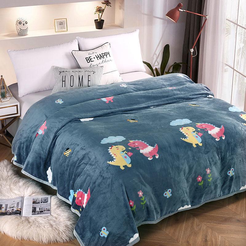 Coral Fleece Blanket Sheet Napping Blanket Winter Thick Flannel Blanket