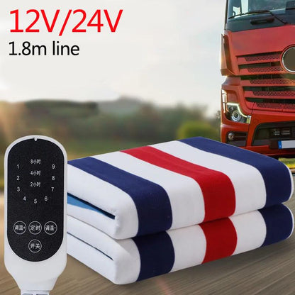 9-speed Adjustable Car Electric Blanket Timer Heater Winter Heating Cushion Electric Mattress for Car Truck RV SUV