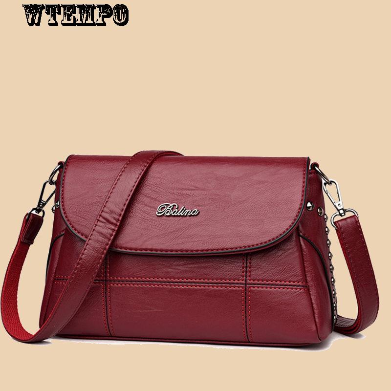 Fashion Women's Bag Leather Texture Bag Trend Wild Messenger Bag Zipper Bag Small Square Bag