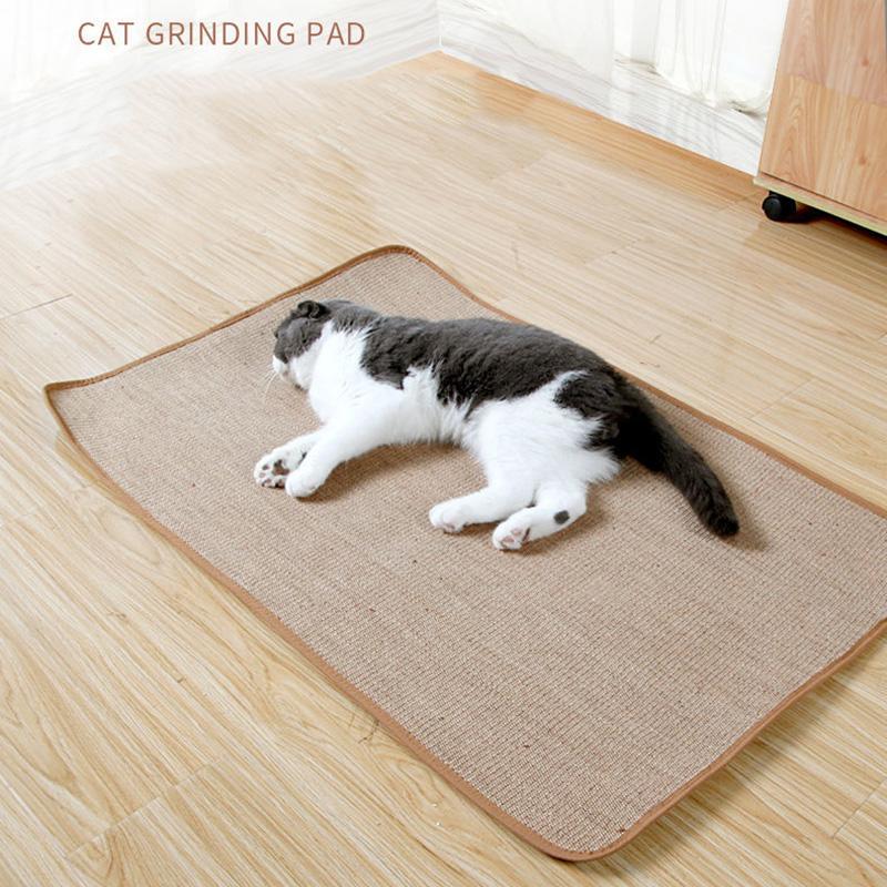 Sisal Cat Scratching Board Not Drop Crumbs Nest Pad Claw Grinder Wear-resistant Sofa Protective Pad Pet Supplies Cat Sleeping Pad Thick Double Layer