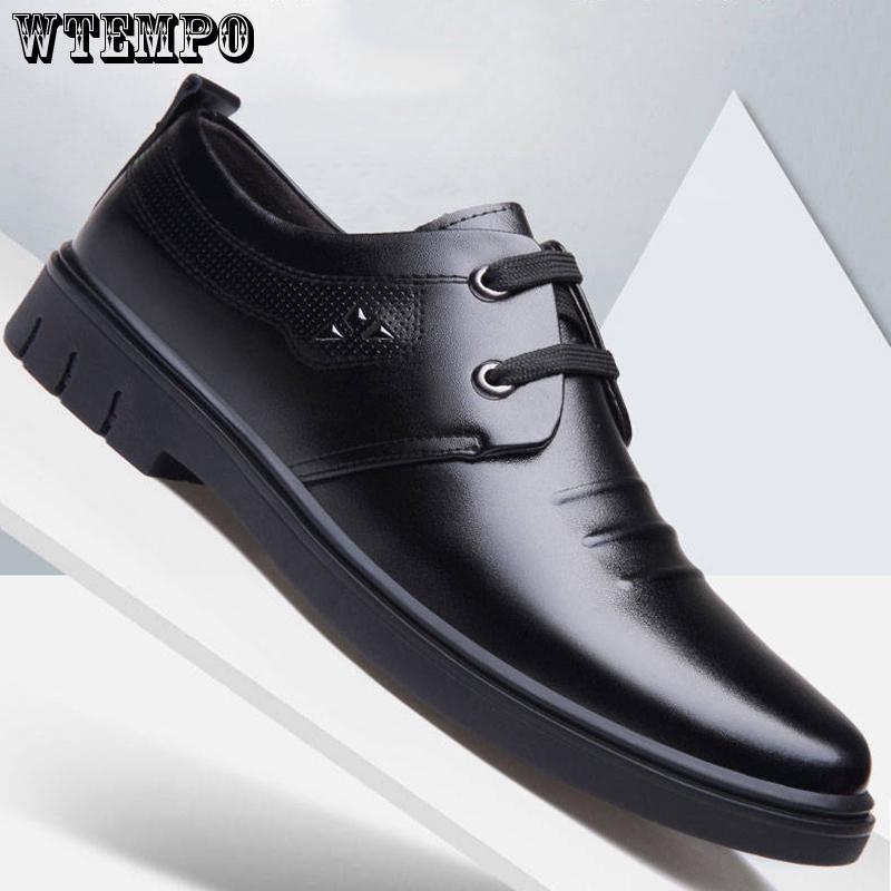 Leather Men Shoes Brand Casual Loafers Moccasins Breathable Slip on Black Business Shoes