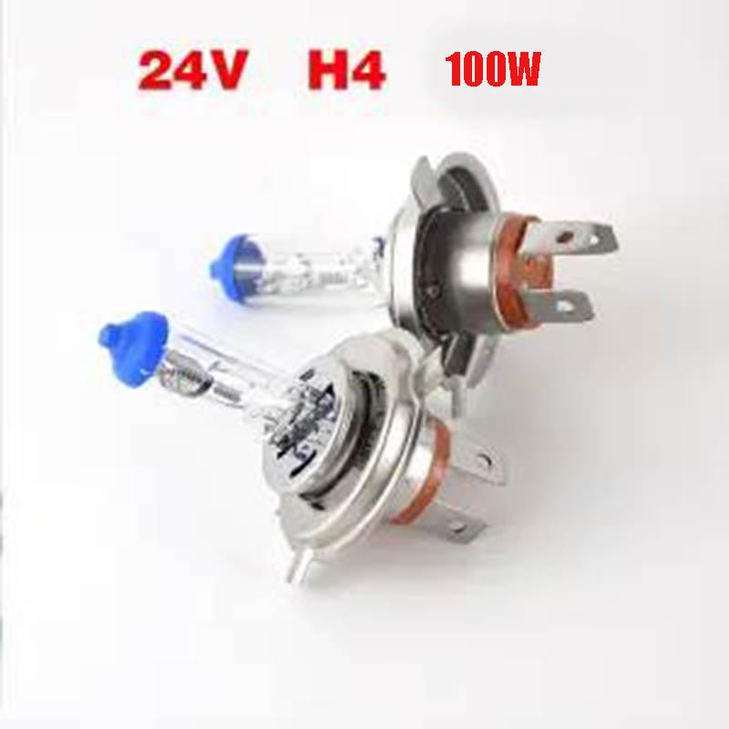 2PCS Ultra-white 24V Car Front Headlight Xenon Lamp H4 H7 H1 H3 Far and Near Beam Integrated Halogen Lamp Super Bright Spotlight Auto Parts 100W