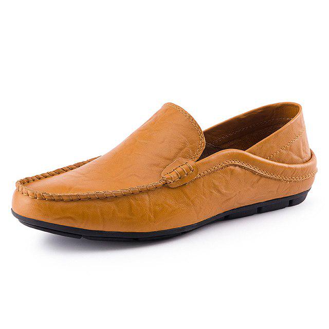 Men Shoes Genuine Leather Shoes Loafers Men Moccasins Slip On Flats Men Casual Boat Shoes Leather Te