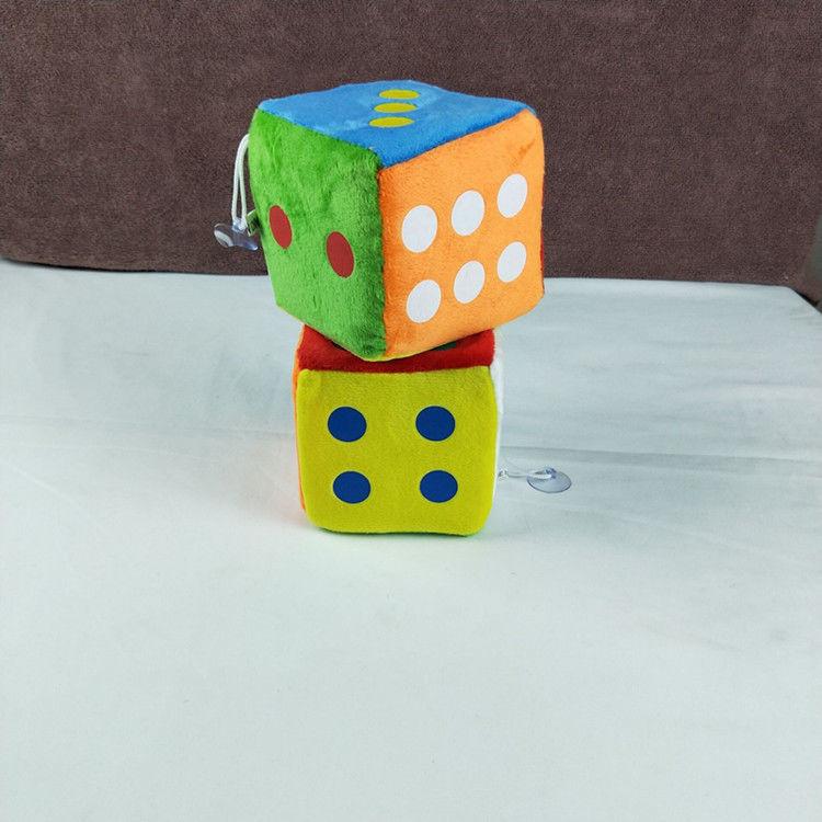 Large Number Points English Dice 10cm Sponge Plush Throwing Toys Children's Enlightenment Cognitive Toys