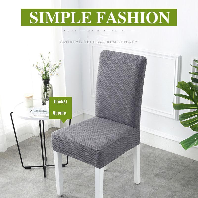 1/2/4/6pcs Dining Chair Cover Jacquard Spandex Slipcover Protector Case Stretch for Kitchen Chair Seat Hotel Banquet Elastic