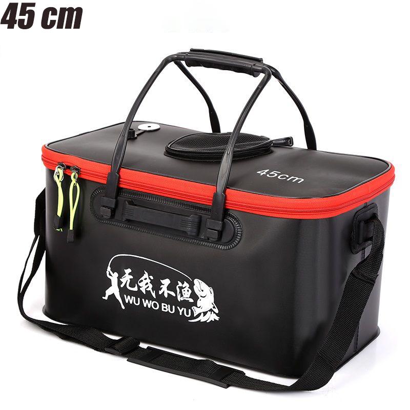 EVA Portable Fishing Bag Folding Thickened Live Fish Tank Water Tank Bucket Camping Fishing Tackle Fish Box Storage Bag