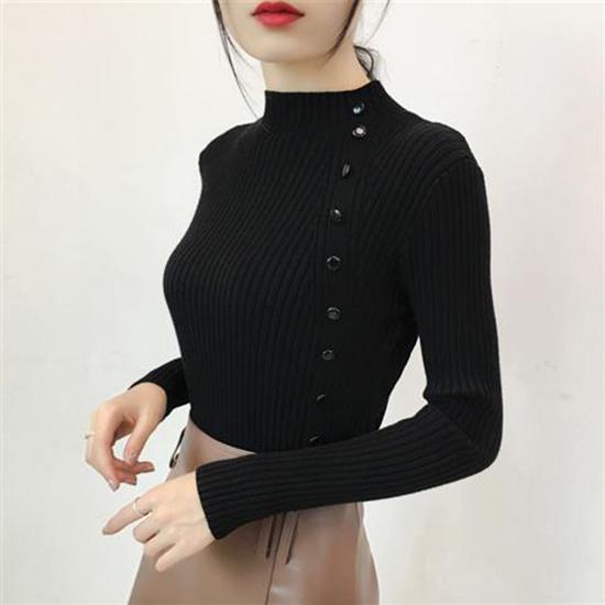 Womens Sweaters  Winter Tops Turtleneck Sweater Women Pullover Jumper Knitted Sweater