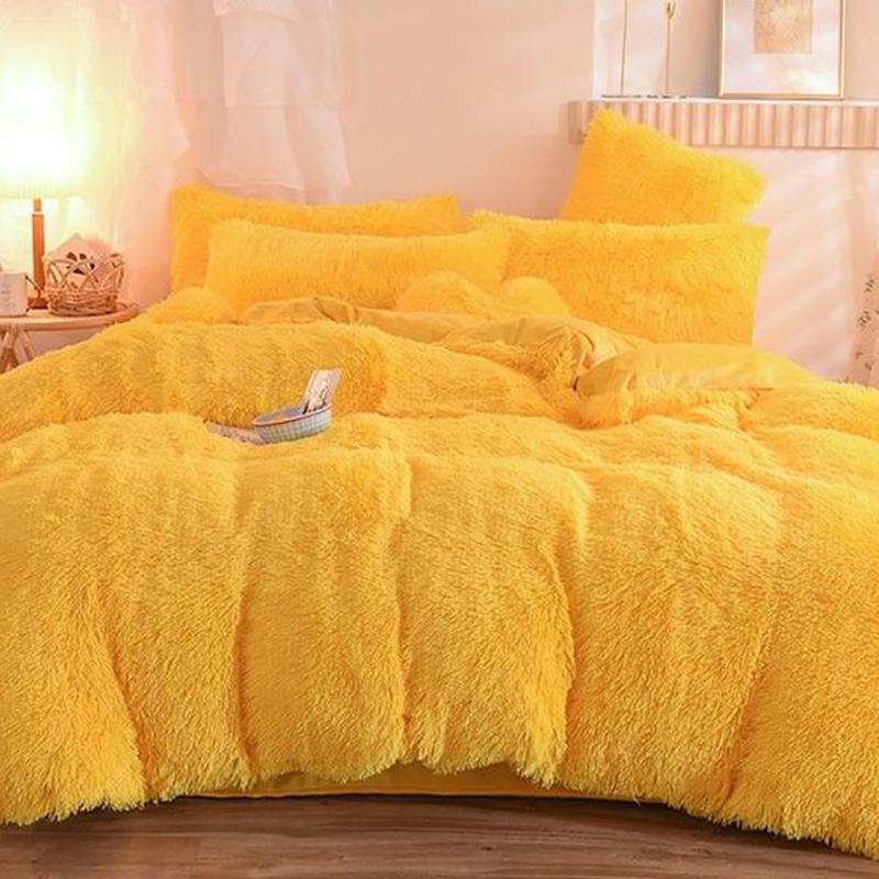 Crystal Plush Plush Bedding Winter Thick Warm Mink Four-piece Suit