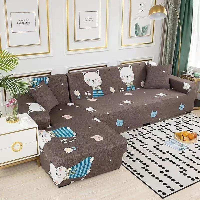 1/2/3/4 Seaters High Elastic Four Seasons Universal Dust Protective Cover All-Inclusive Universal Cover Sofa Cover