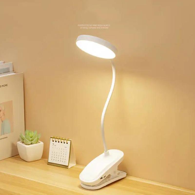 Clip Lamp LED Rechargeable Desk Lamp Eye Protection Learning Children's College Student Dormitory Artifact To Protect Eyesight Bedroom Bedside Lamp