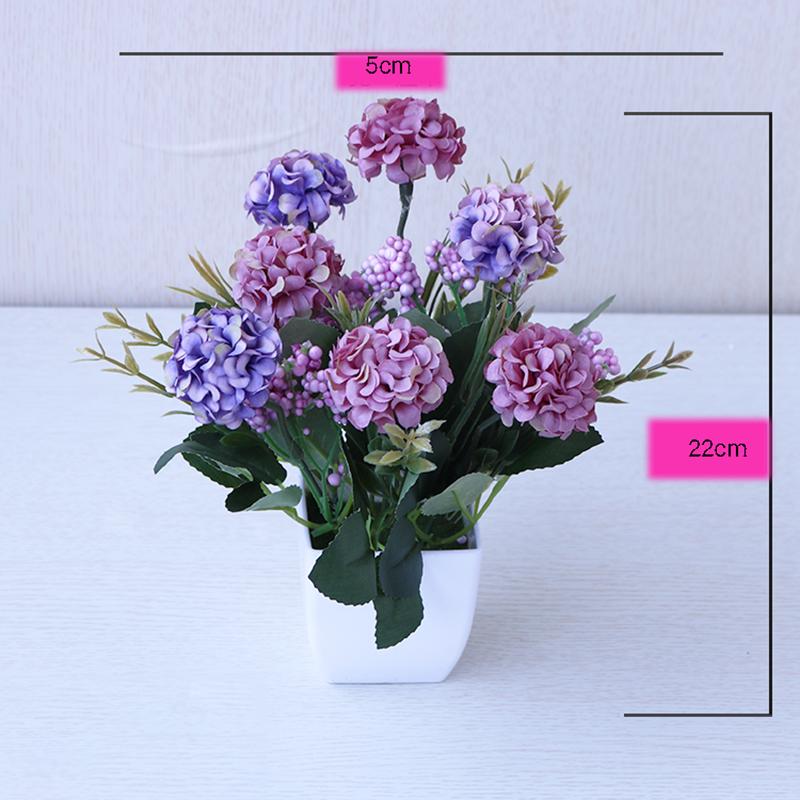 Creative Home Flower Arrangement Small Potted Ornaments Artificial Flowers Simulation Flower Set Living Room Bedroom Decorations