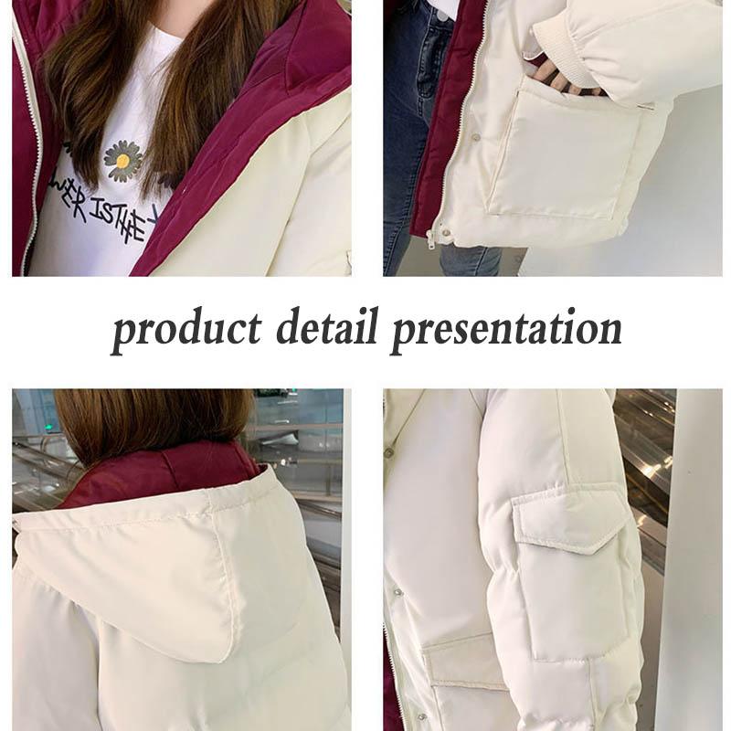 Down Padded Jacket Women's Cotton-padded Jacket Loose Padded Jacket Short Padded Winter Jacket