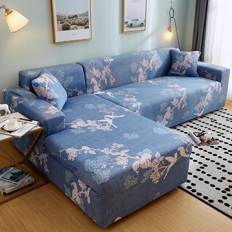 Elastic Sofa Covers for Living Room Maple Leaf Sofa Slipcovers Stretch Couch Cover Sofa Protector Cover