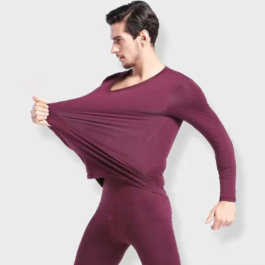 Men Winter Thermal Underwear Male Autumn Tight Suit Thicken Windproof Long Sleeve High Elasticity Slim Tracksuit Wearable Versatile Spring Pajamas