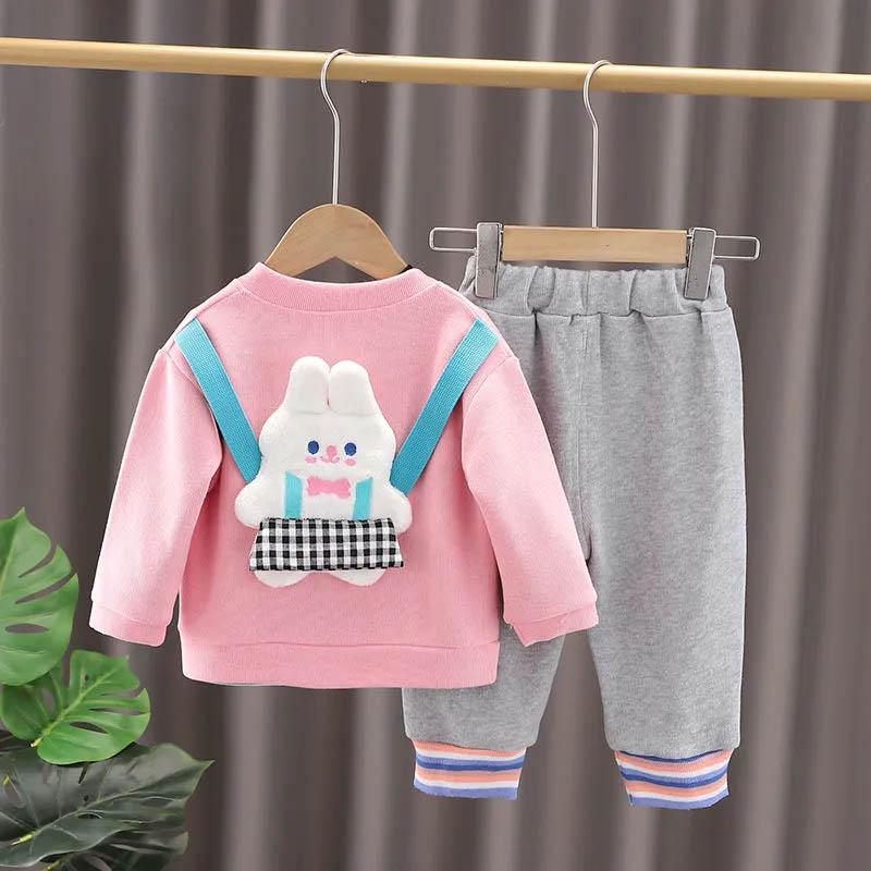 Baby Boy Spring and Autumn Suit Middle and Small Children Infant Children's Clothing Cardigan Jacket Autumn Clothes Three-piece Suit