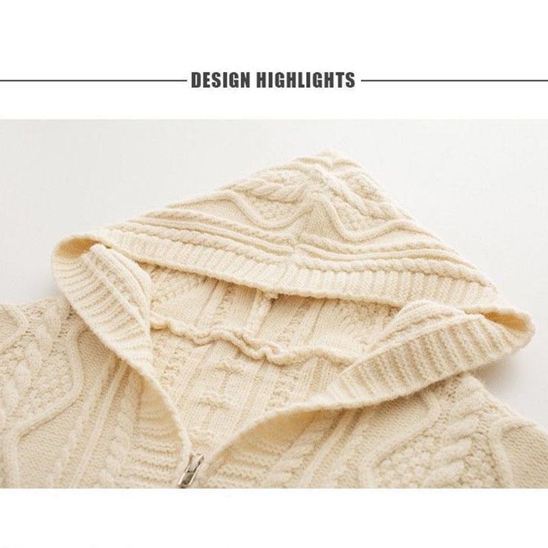 Spring and Autumn Knitted Sweater Cardigan Fashion Loose Top Casual Short Zipper Youth Women Top