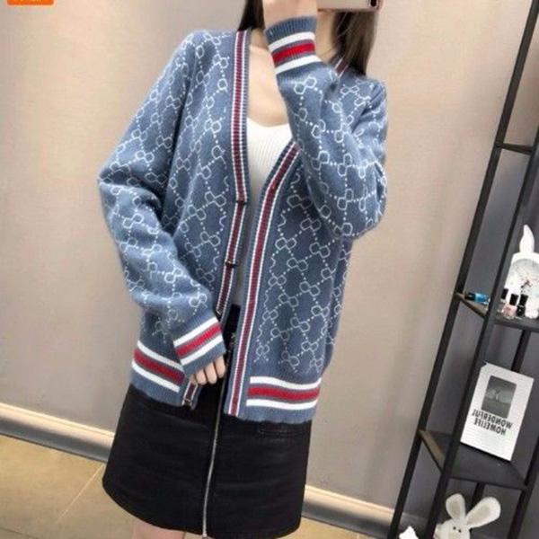 Loose Knitted Tops Women Knitted Cardigan Sweater Coat Women Short Sweater Trend Wild