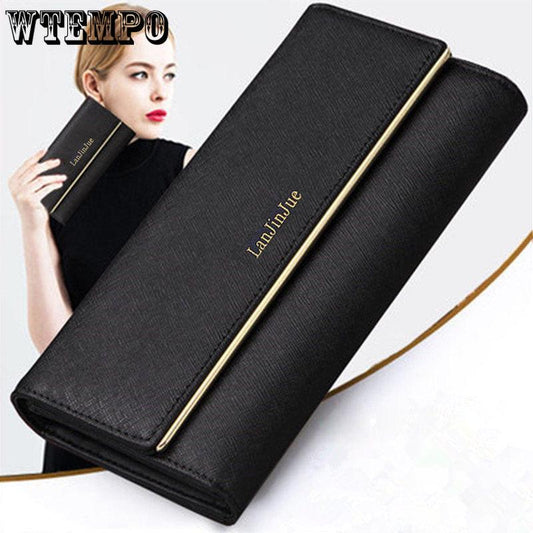 Envelope Designer Clutch Wallets For Women Hasp Pocket To Coin Card Holder Purses Long Wallet Ladies