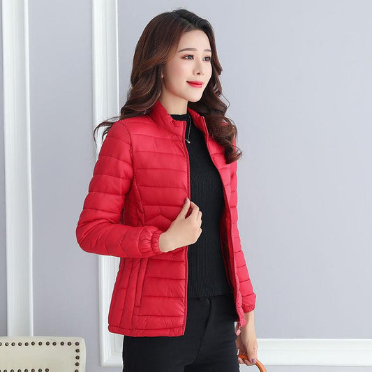 Cotton clothing Woman's Winter Long Sleeve Warm Jacket Fashion Large size Down Jacket Winter Woman's