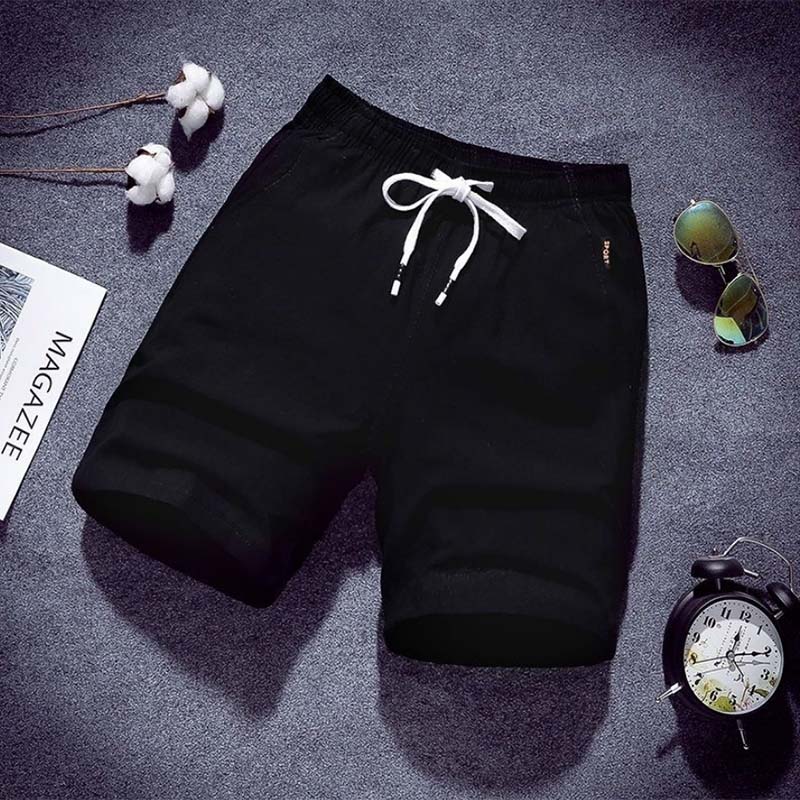 Shorts Men's Casual Five-point Pants Handsome Thin Loose Sports Beach Pants Summer Solid Color All-match Shorts