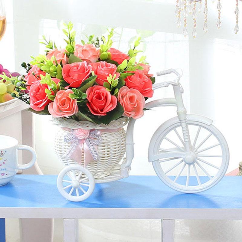 Artificial Flowers Simulation Flower Cart Potted Coffee Table Dining Table Floral Decoration Ornaments Flower Bedroom Living Room Cabinet Desktop